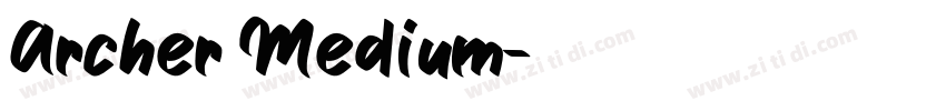 Archer Medium字体转换